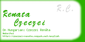 renata czeczei business card